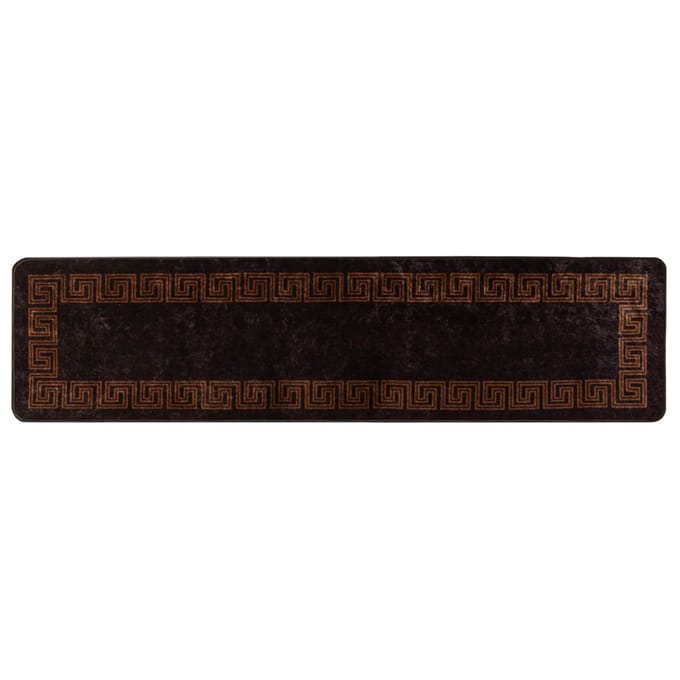 vidaXL - Tapijt - Runner - MARSA - Zwart - 100 - x - 400 - cm - Polyester - en - PVC