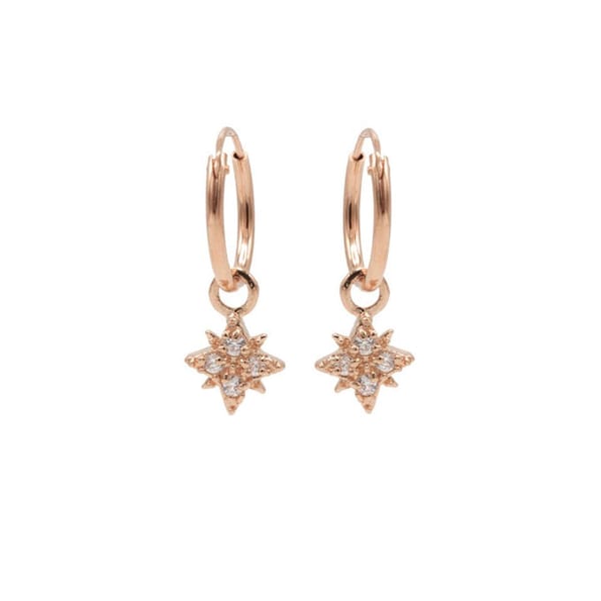 Karma Symbols oorbel Morningstar Rosé M2790