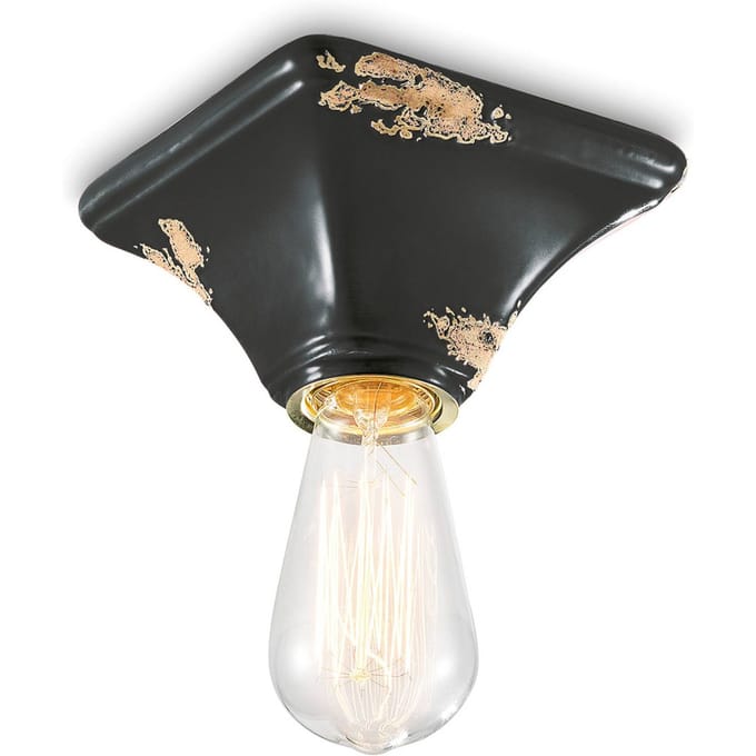 Ferroluce Plafondlamp C135 zwart