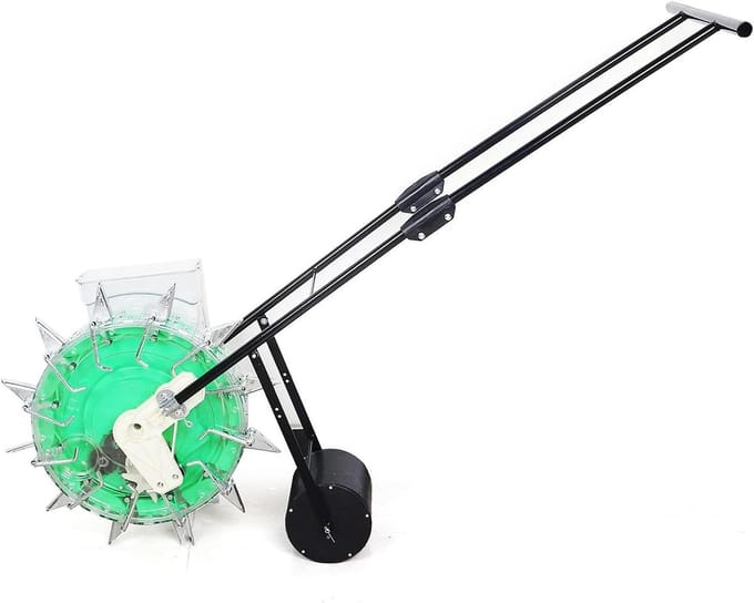 Tuin zaaimachine - Mest applicator Planter - Efficiënt zaaien - Precisie voor diverse zaden - Verstelbare plantdiepte - Groen