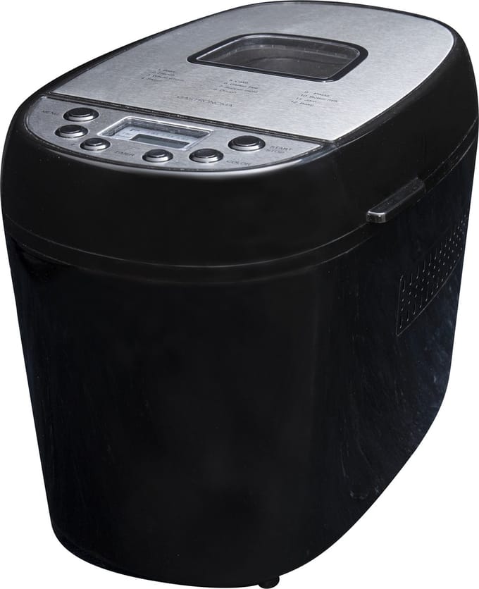 Gastronoma Broodbakmachine - 800W 12 bakprogramma's - Timer en warmhoudfunctie - Vers brood binnen 3 uur - 18260001 - Zwart