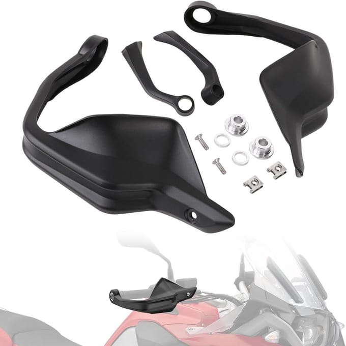 Motorfiets Handkappen - Windkappen Protector - Bescherming Motor - Compact Ontwerp - 1 Stuk - Zwart