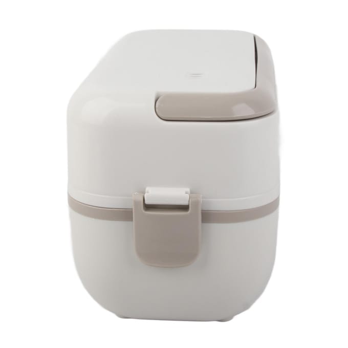 Elektrische Lunchbox 200W Zelfverwarmend Reservering Verwarmen Roestvrijstalen Voering Multifunctioneel L white