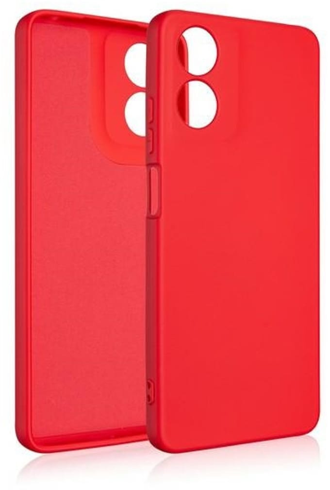 Beline Silicone - Beschermhoes - Motorola Moto G04 - Rood - Antislip
