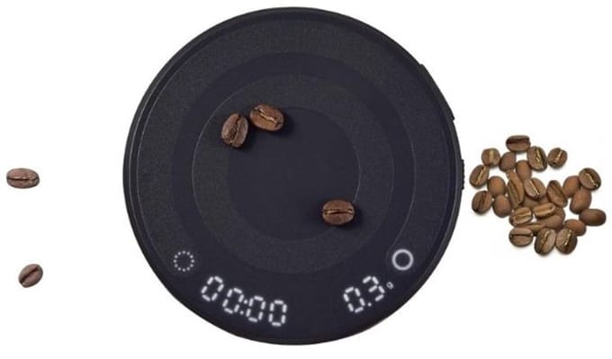 Famanu – Digitale koffieweegschaal – Espresso weegschaal met timer – Oplaadbaar