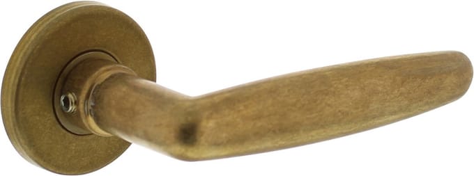 Intersteel Deurkruk Sophie met rozet ø49x7mm verdekt messing getrommeld