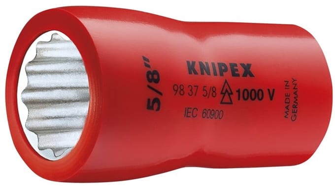 Knipex Geïsoleerde Dopsleutel 3/8" 5/16" Dubbel Zeskant