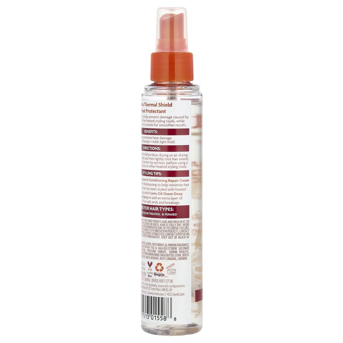 Cantu, Shea Butter, Thermal Shield Heat Protectant, 5.1 fl oz (151 ml) beige