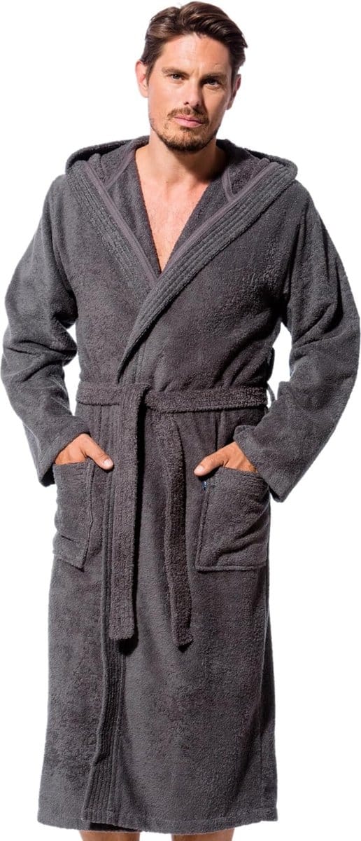 Men's Cotton Bathrobe with Hood