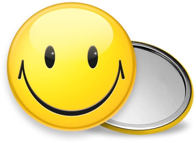 Spiegel smiley, Zak spiegeltje, Tas spiegeltje, klein Spiegeltje, Spiegel, Smiley,