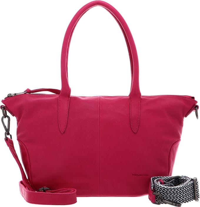 FREDsBRUDER Leren Schoudertas Jeren Duffel Bag Strong Pink Roze
