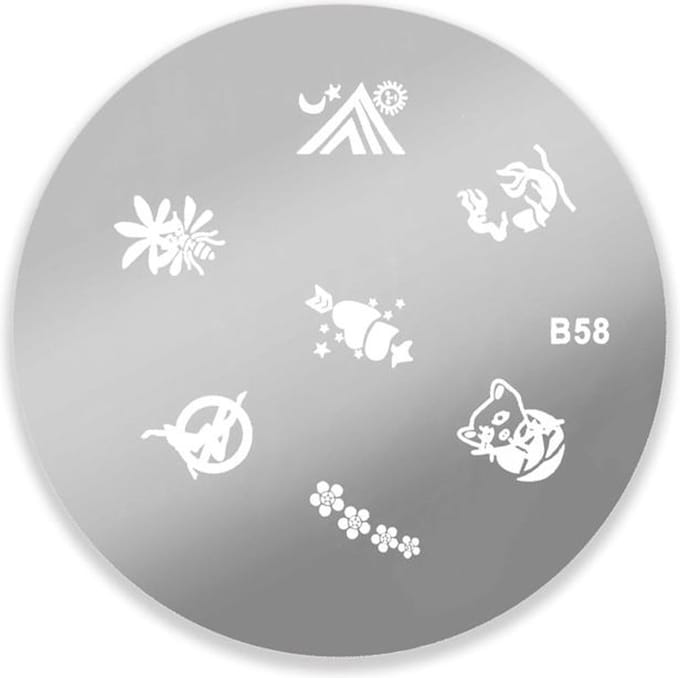 DRM Nail Art Stempelplaat #B58