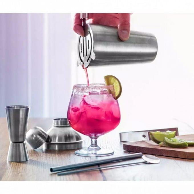 Kinghoff 1392 - Barman set - cocktail set - 6 delig - RVS