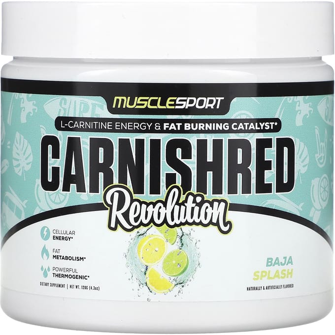 MuscleSport, Carnisred, Revolution, Baja Splash, 4,3 oz (120 gram)