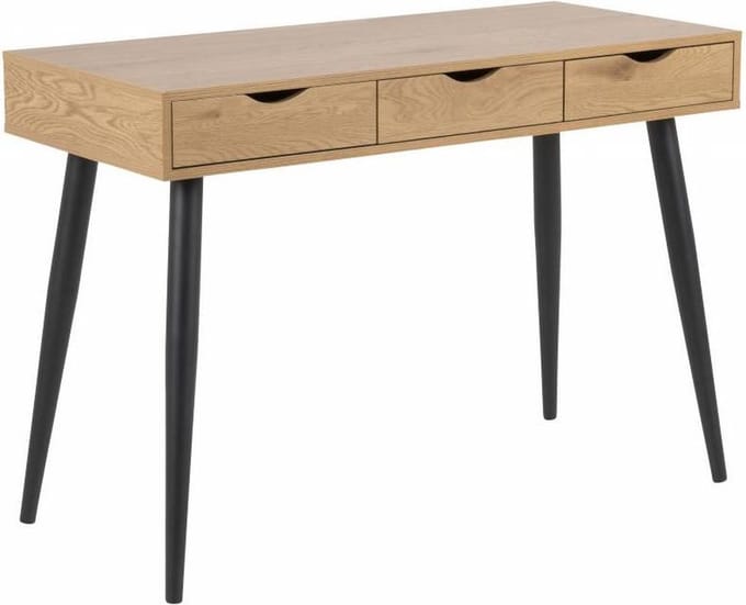 Nete bureau met 3 lades wild eiken.