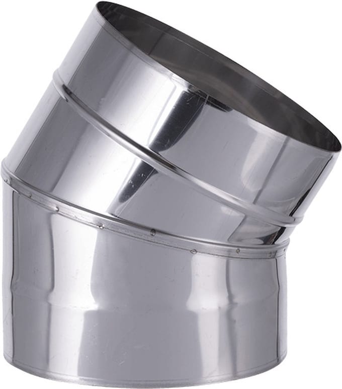 Bocht 30° RVS Ø180mm.