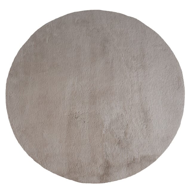 Vloerkleed Velluto Nature - Rond ø230 cm - Hoogpolig Vloerkleed in Scandinavische / Hotel Chique Stijl