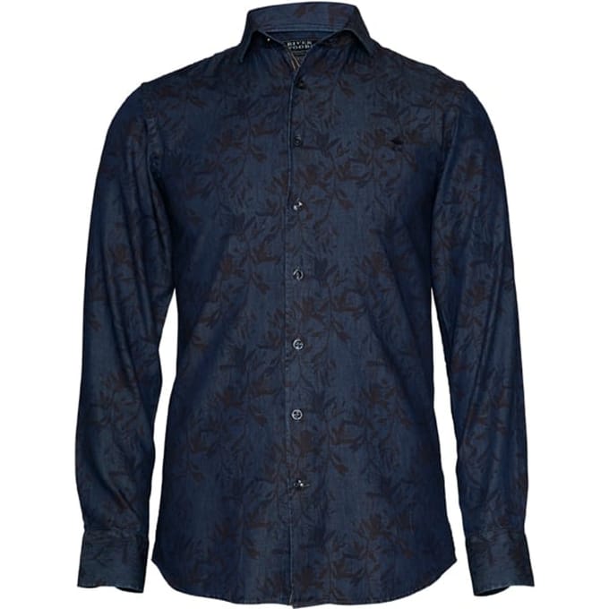 River Woods Cf Ls Riviera Clr Blue Maat: S | Casual Overhemden Outlet | Heren | Blauw