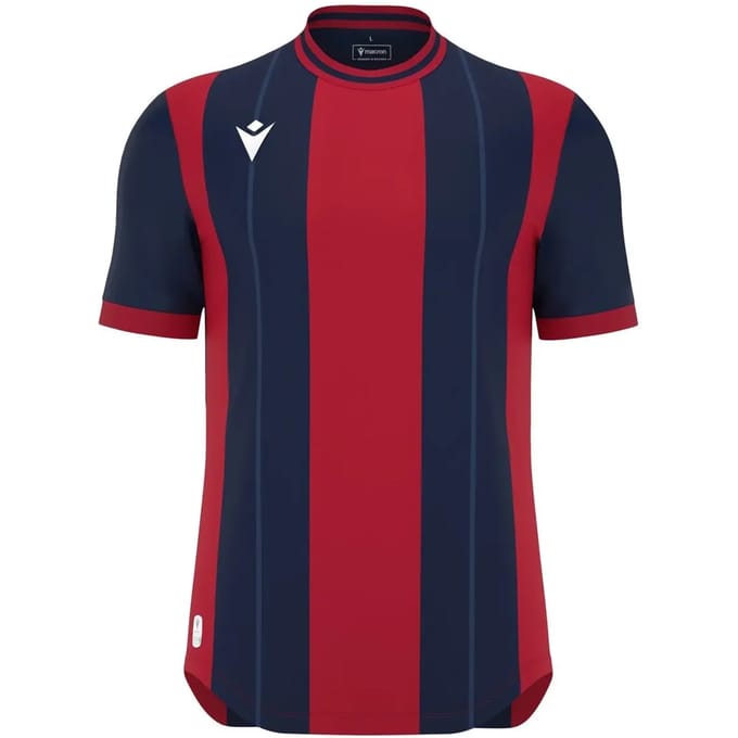 Macron Propus Eco Shirt Korte Mouw Heren - Marine / Rood | Maat: L