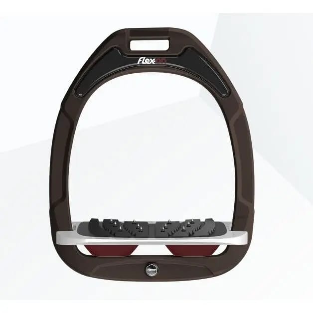 Ultra Grip Inclinatie Stirrup Bruin/Grijs/Bordeaux Flex-On Green Composite