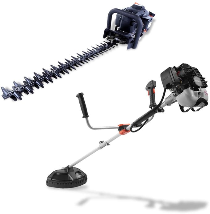 FUXTEC FX-MS125 + FX-MH126 Benzine Trimmer en Heggenschaar 2-Takt 25cc 55cm Set