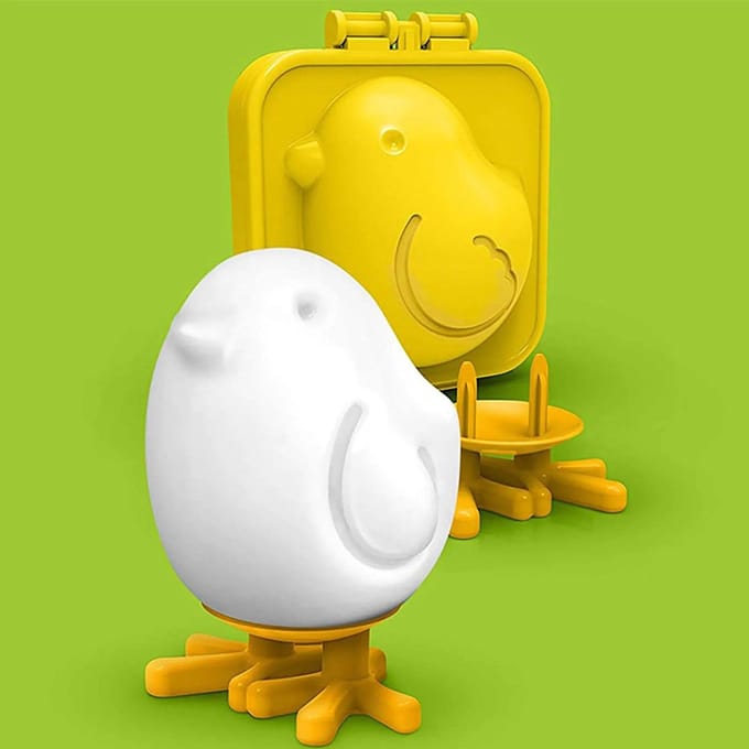 Creatieve Eivorm Eihulpmiddel Leuke DIY Kookei Model Kind Persoonlijkheid Ontbijt Rijstbal Lunch Vorm Keukenhulpmiddel geel