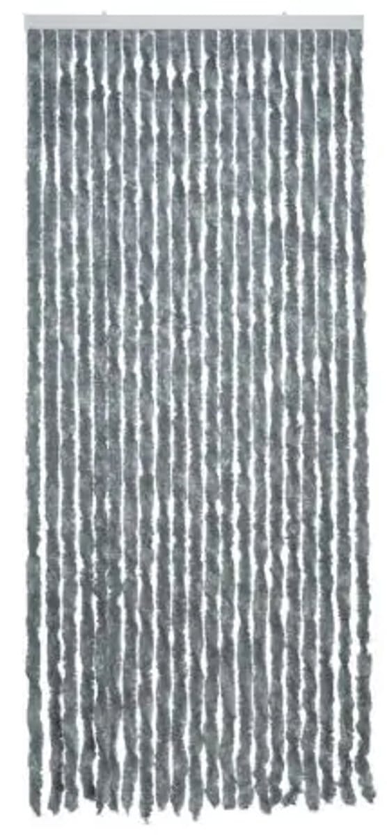 2LIF Martinique Grijs Vliegengordijn deur - 90 x 210 cm