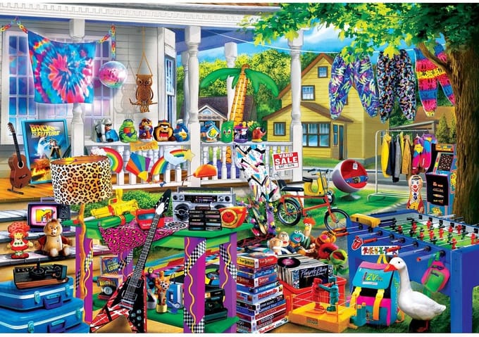 Master Pieces legpuzzel XXL Flashback Yard Sales EZGrip 1000 stukjes.