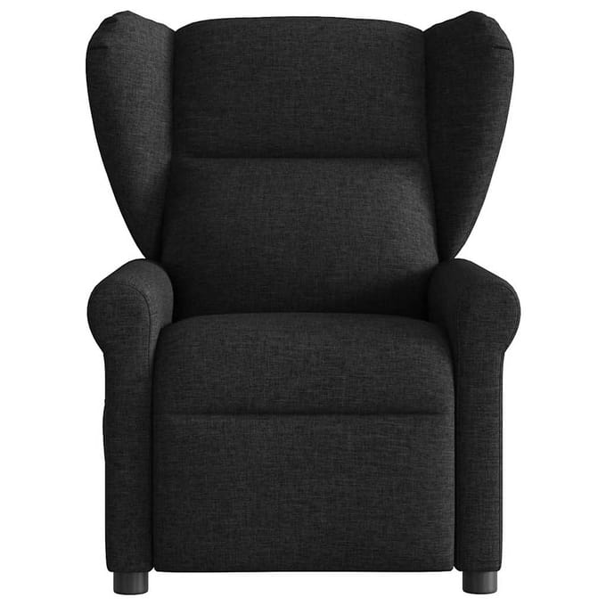 vidaXL - Fauteuil - verstelbaar - stof - zwart