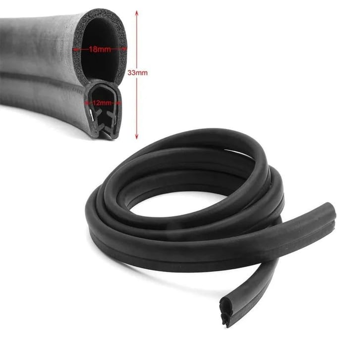 3 Meter Rubberen Afdichtstrip Autodeur Kofferbak Randbekleding O U Kanaal Weerstrip black
