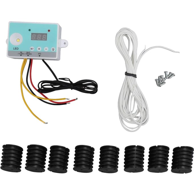 Broedmachine Controller Thermostaat Digitaal Display Automatische Intelligente Broedmachine Thermostaat DIY Kit white