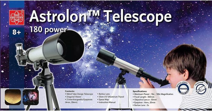 Edu-Toys Astrolon Telescoop met Statief - 180x