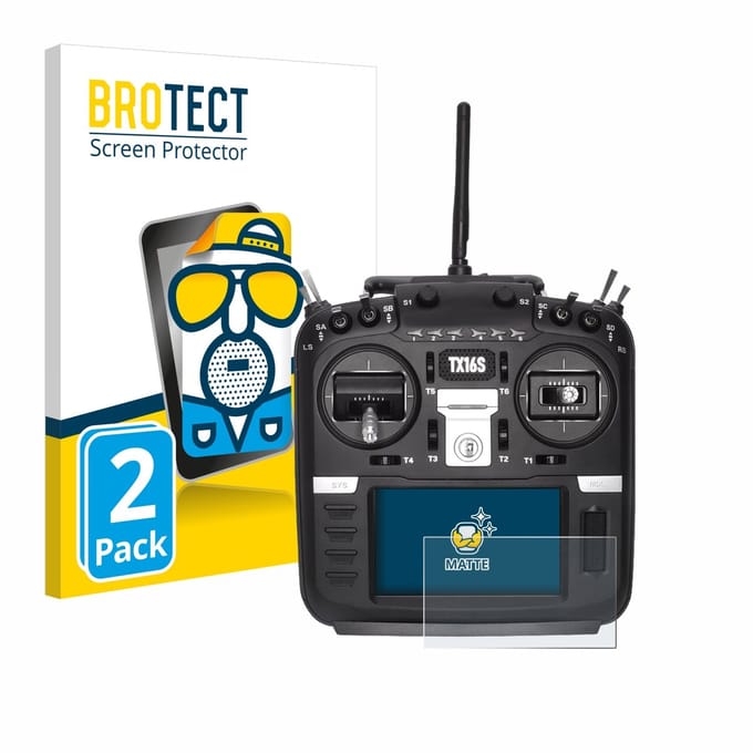 BROTECT - Screenprotector voor Radiomaster TX16S - Folie Beschermfolie matte 2 Stuks