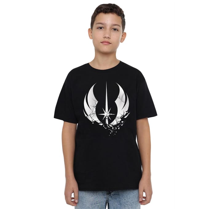 Star Wars Kinderen/Kinderen Jedi Obi Wan Kenobi Versplinterd T-Shirt (Zwart)