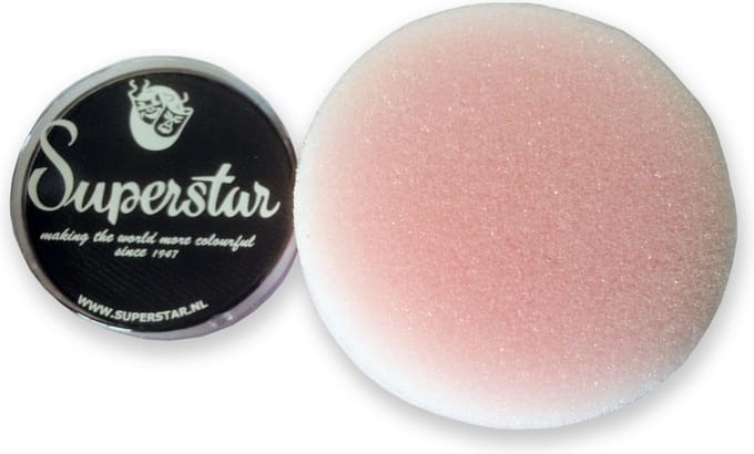 Schmink set Piet: schminksponsje + schmink Superstar 45gr.