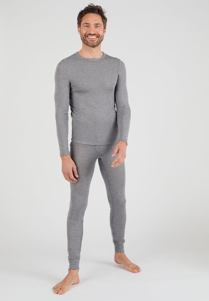 Damart - Lange onderbroek open Thermolactyl Sensitive, 2 lengtes - Heren - Grijs - (78-85) S