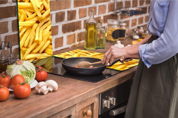 TMK ArtDeko - Snijplank - 30x52cm - Glas - Inductiekeuken