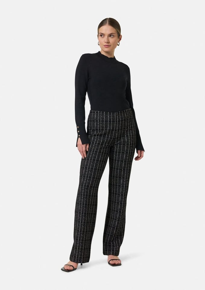 Jersey Bouclé Broek Dames COMMA