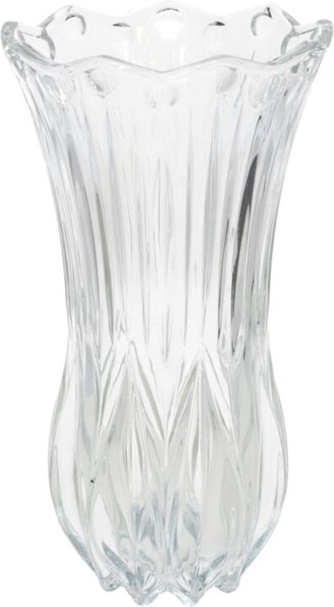 Gerimport Bloemenvaas - helder glas - 13 x 23 cm