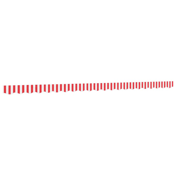vidaXL - Vervangingsdoek - voor - luifelrok - gestreept - 500 - cm - rood - en - wit