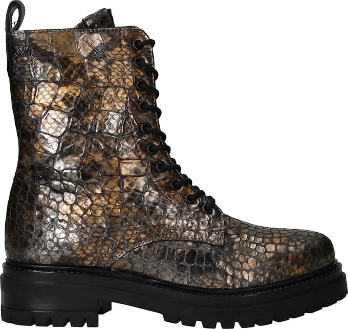 Lazamani - Alize Dames Veterboots Leer Gold - Maat 38