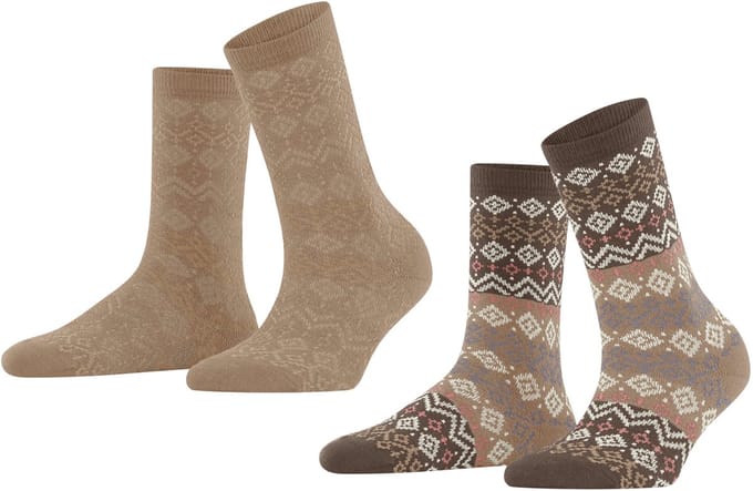 Esprit Sokken Fair Isle 2-Pack