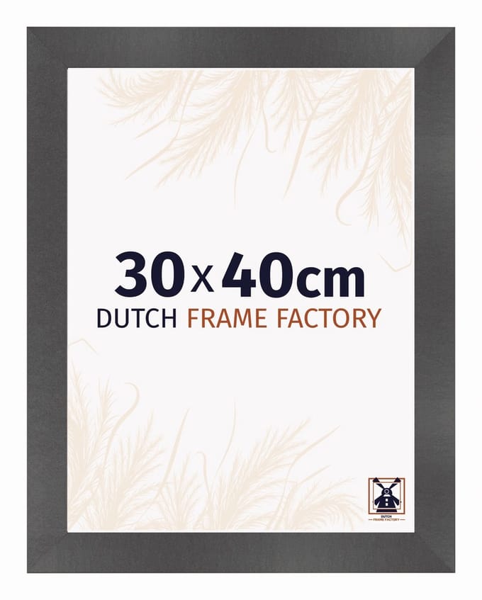 Fotolijst 30x40 cm - MDF - Zwart Mat - Praag