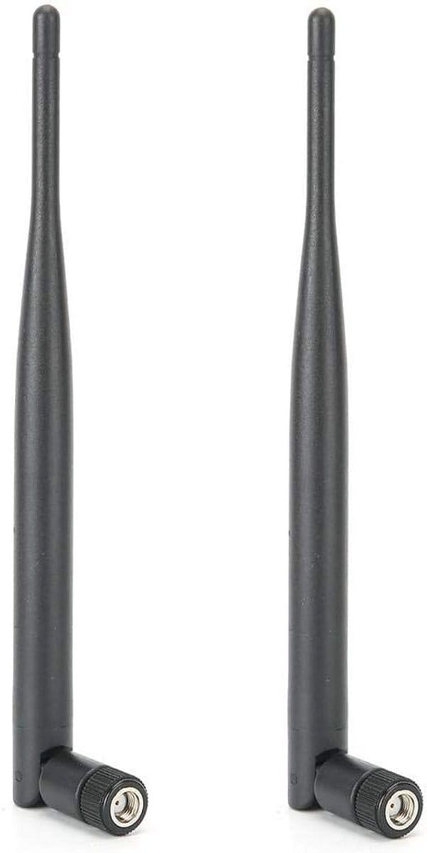 2 Stuks Dual-Band WIFI Antenne 6DBI High Gain SMA Female Router Netwerk