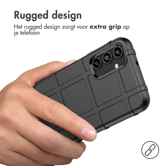 imoshion Rugged Shield Backcover voor de Samsung Galaxy A15 (5G/4G) - Zwart