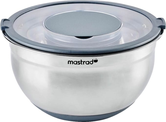 Mengkom met Deksel, RVS, Ø24 cm, Grijs - Mastrad