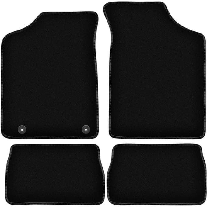 BASIC zwarte veloursmatten voor: Peugeot 106 hatchback (1991-2003)