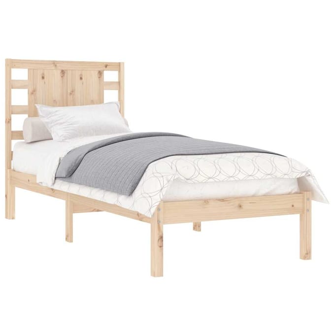 vidaXL - Bedframe - massief - hout - 90x190 - cm
