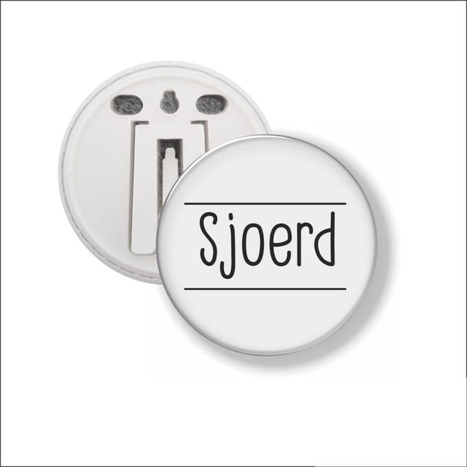 Button Met Clip 58 MM - Sjoerd