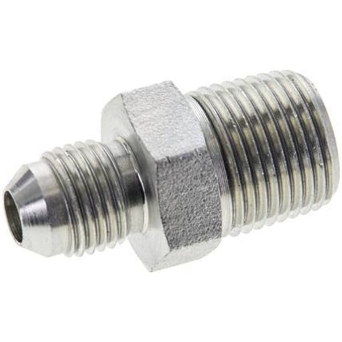 JIC  Dubbele Nippel UNF 1/2''-20 X 3/8'' NPT Staal 210bar [2 Stuks]